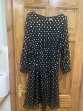 Billie & Blossom Black And Sparkly Gold Party Dress Size 14P