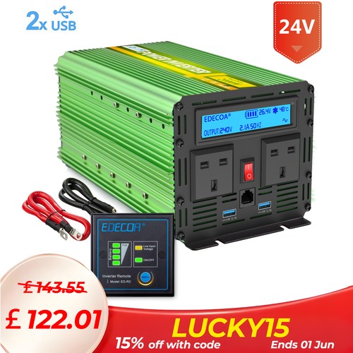Edecoa power inverter 2000w - edecoa,