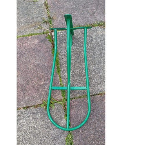 Green metal saddle - metal, rack