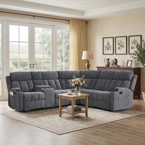 Ebello manual recliner sofa - recliner,