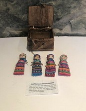 4 Large Worry Dolls in a
