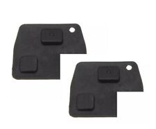 2 x 2 Button Rubber Pad Key Fob for Toyota Avensis Corolla Prius Rav4 Yaris NEW