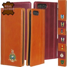 Phone Case Royal Marine Commando Leather Wallet Navy Apple iPhone 7 8 plus X