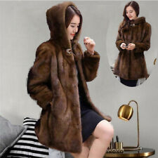 Women's Mink Fur Coat Hooded