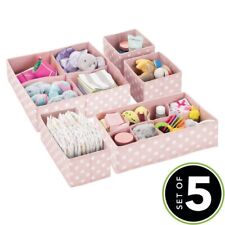 mDesign Set of 5 Storage Boxes