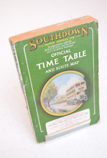 Bus Coach Timetable Southdown Motor Svcs. 15th May 1960