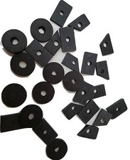 ukscooters LAMBRETTA ANTI VIBRATION FLOOR KIT RUBBERS 25 PIECE BLACK RATTLE