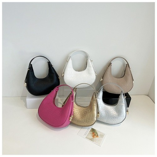 Solid color shoulder bag - color,