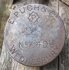 E PUGH & Co Wednesbury CAST IRON GYPSY Cooking POT No 7.......4 Qts.Kitchenalia.