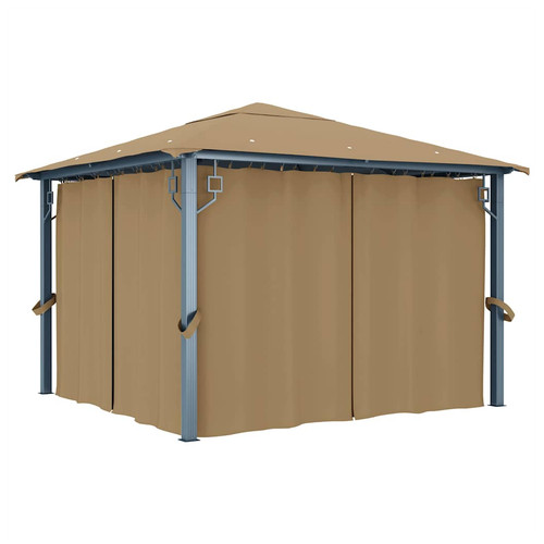 Gazebo 300x300cm taupe oxford - 300x300cm,