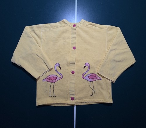 Vintage flamingo cardigan - flamingo,