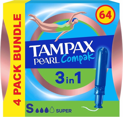 Tampax compak pearl tampons - compak,