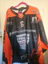Sheffield Steelers Ice Hockey Jersey Halloween Edition Size 4XL #6 Kevin Tansey