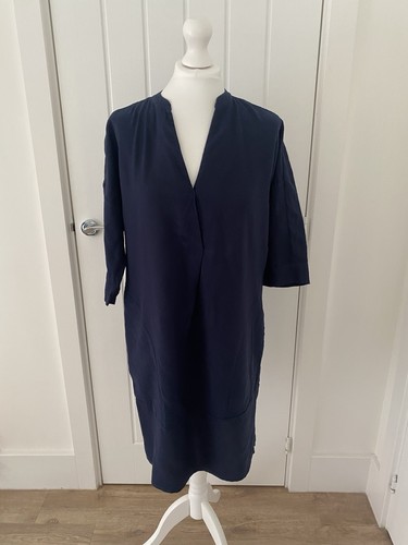 Whistles navy dress - dress, uk