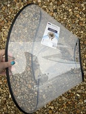 Dog Cone Of Shame: operation healing - Transparent Deluxe e-collar • size XL 