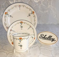 Shelley Art Deco Tea Trio