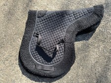 Black Sheepskin Style Saddle