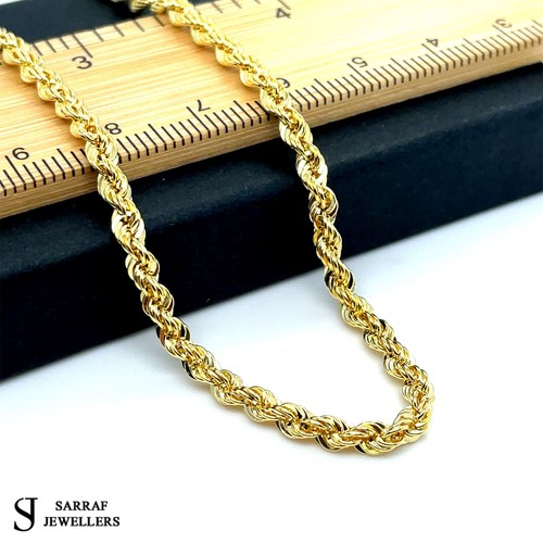 Genuine 9ct yellow gold 5mm - 9ct, 3.5mm