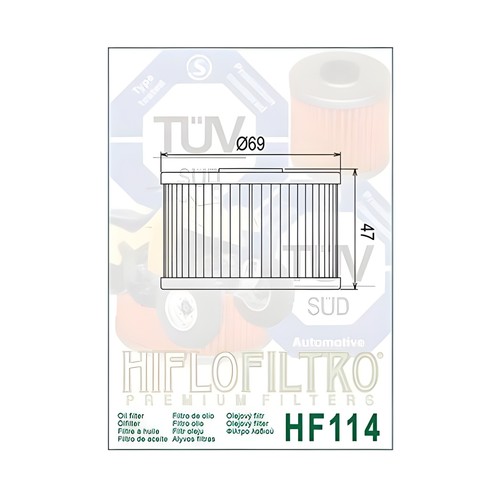 Oil filter hiflo hf114 - oil,