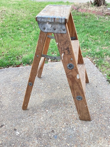 Vintage watling wooden step - vintage,