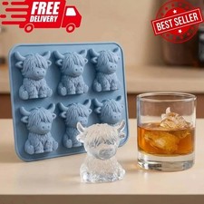 Mini Highland Cow Ice Cube