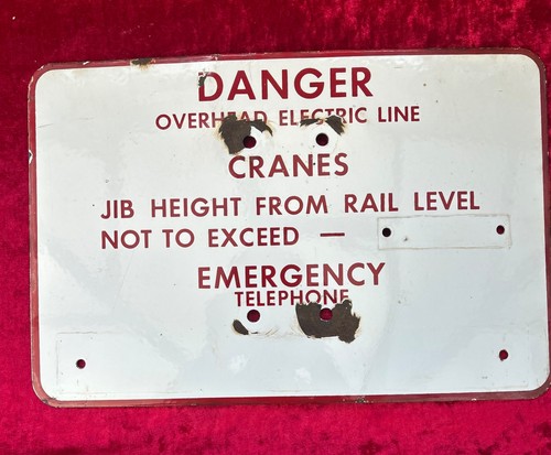 Vintage railway crane safety - vintage,