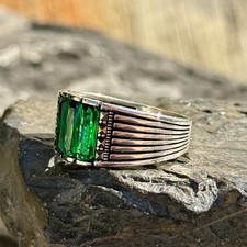 Men Green Zircon Gemstone