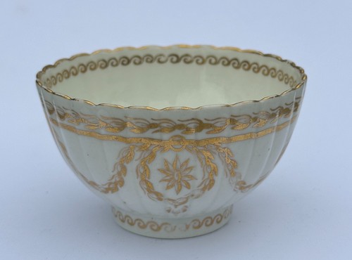 18thc worcester fluted white - worcester,