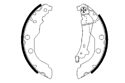 Brake shoe set - shoe, for