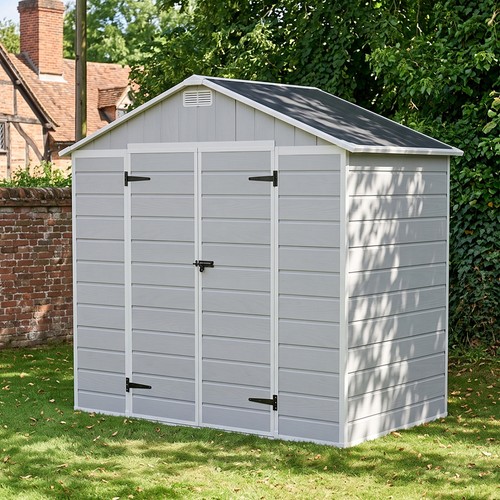 8x4ft plastic garden shed - garden,