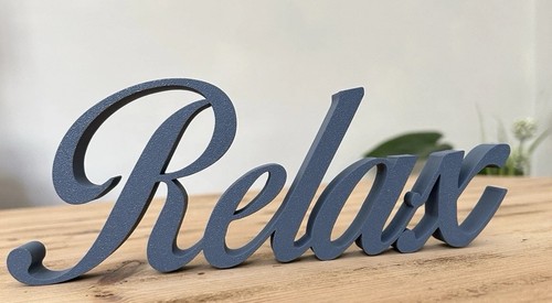 Relax word ornament - relax,