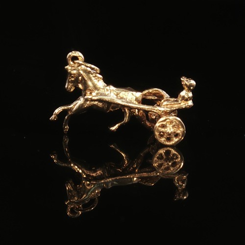 Vintage 14k yellow gold horse - vintage,