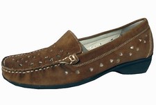 Ladies Brown Leather Loafer