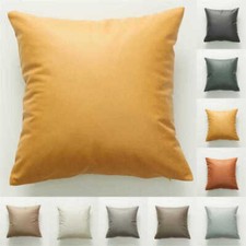 Faux PU Leather Cushion Cover