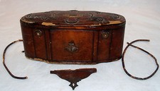 ANTIQUE TOOLED LEATHER COVERED