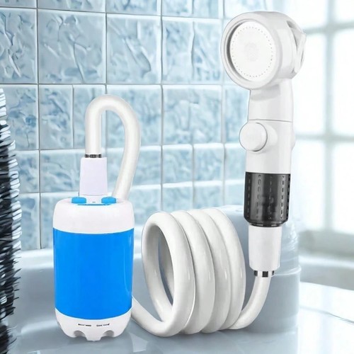 Rechargeable camping shower - rechargeable,