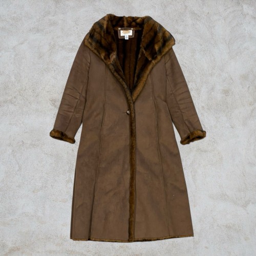Vintage talbots brown faux fur - vintage,
