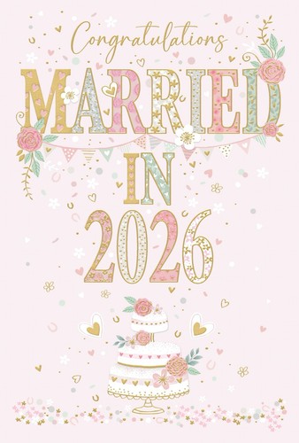 Wedding day card married - wedding, in