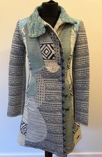 Stunning Women’s Knee Length Fully Lined Desigual Coat Size 36