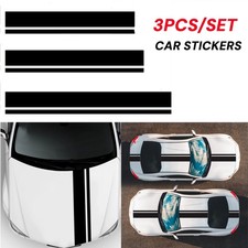3Pcs/Set Black Car Side Body