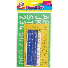 4 STENCILS - ALPHABET - upper