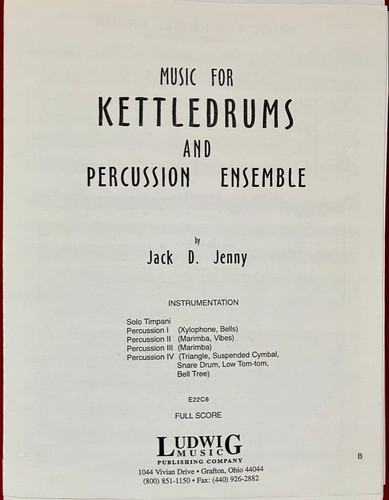 Music for kettle drum and - music,