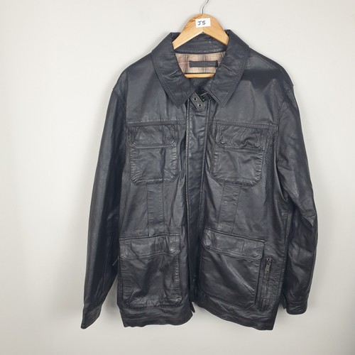 Mantaray leather field jacket - mantaray,