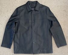 60’s Designer Collection Men’s Real Leather Heavy Jacket Black Medium/Large