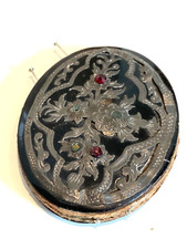 Antique Faux Turtle and Pewter