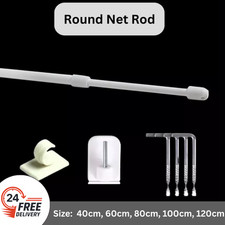 Extendable White Round Rod