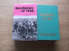 TIMEFORM "RACEHORSES OF 1960" V/G IN A MADE UP DUST JACKET