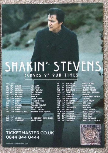 Shakin stevens uk tour - stevens,,