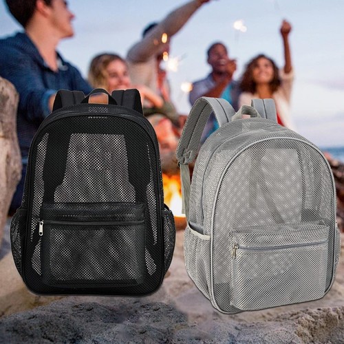 Mesh backpack travel bag heavy - mesh,