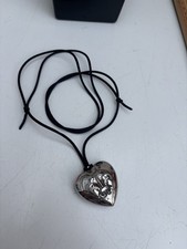 AVON Outspoken By Fergie Heart Pendent Necklace with Solid Perfume 